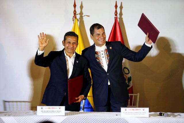 Peru Signs Treaty with Ecuador