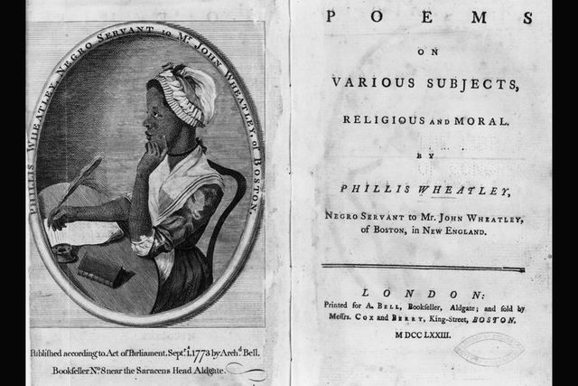 Phillis Wheatley's book of poems was published, She became the first African-American woman poet to publish her writings.
