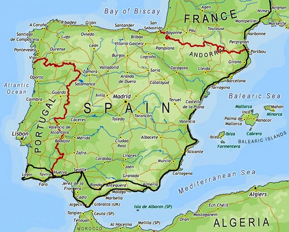 Spanierne uddriver muslimerne fra den iberiske halvø