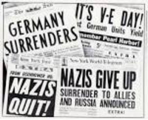 Surender of Germany ( V-E day) and Japan (V-J day)