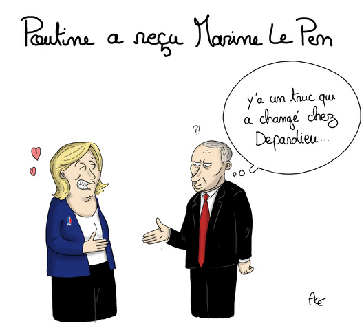 Rencontre entre Vladimir Poutine et Marine Le Pen