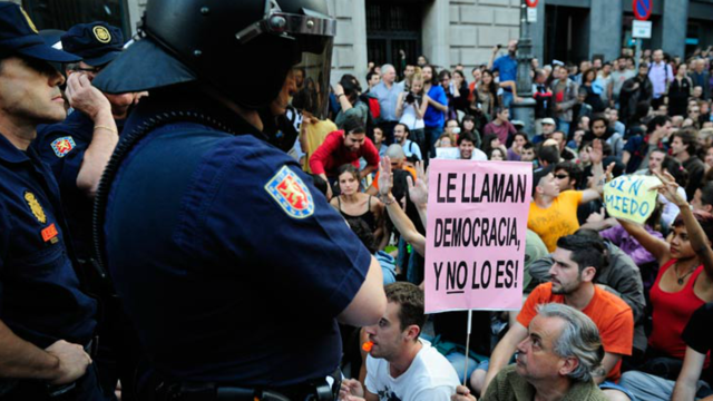 In front of the Congress