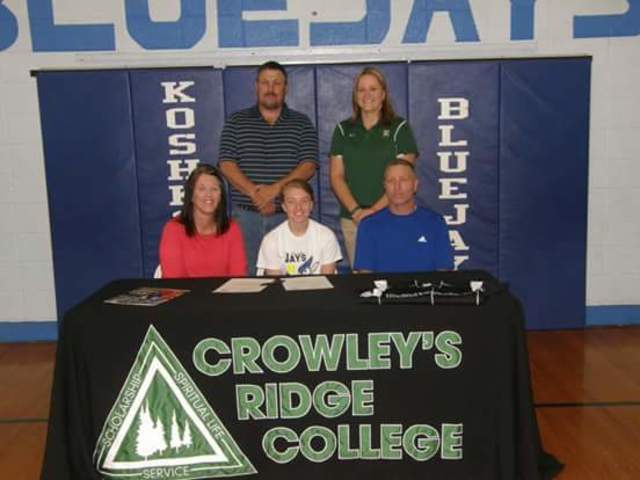 Signed to play college softball CRC