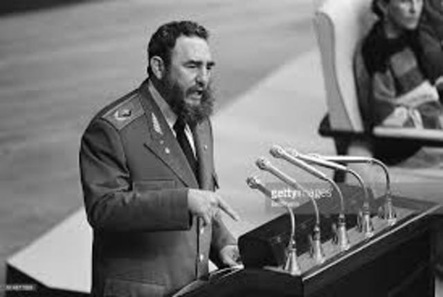 Castro makes his proclamation against discrimination speech