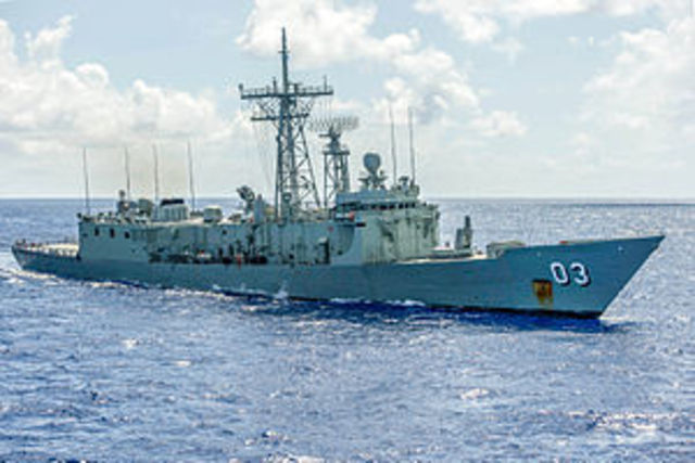 'Her Majesty's Australia Ship (HMAS) sinks German raider; 'His Majesty's Ship (SMS)'