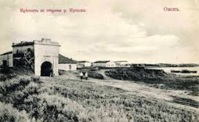 Omsk was considered as a prison