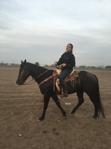 Comencé a montar a caballo