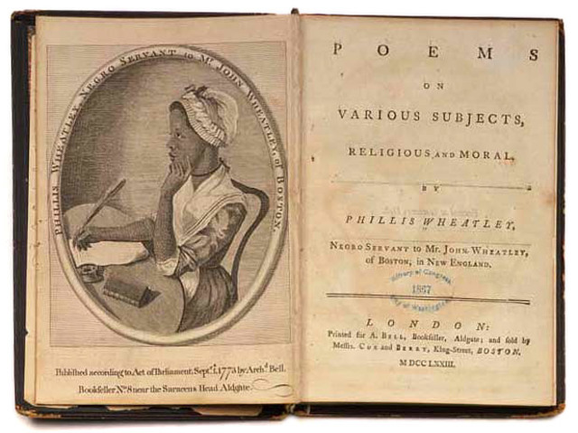 Phillis Wheatley's book of poems