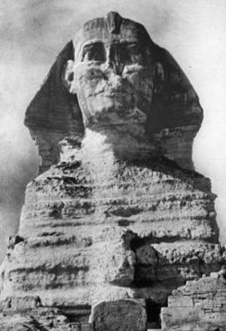 The Great Sphinx of Gyza constructed