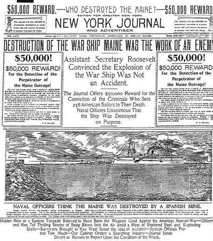 Explosión del acorazado estadounidense Maine