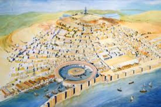 De Romeinen belegeren Carthago