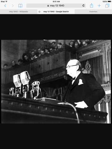 Winston Churchill first Speech