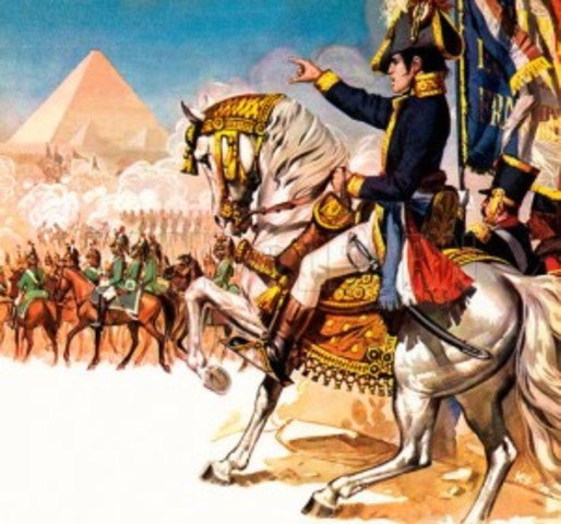 Napoleons invades Egypt