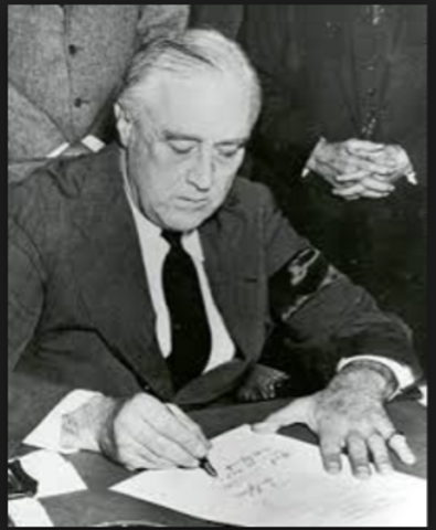 FDR declaration of war