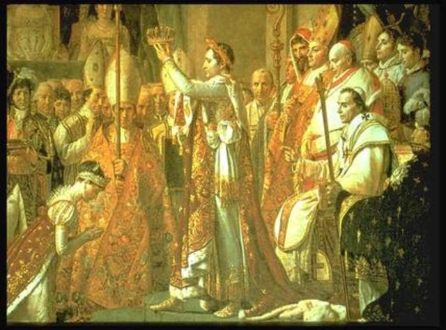 Napoleon is crowned emperor
