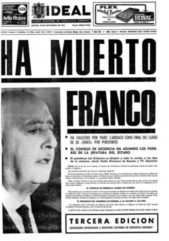 Final de la dictadura de Francisco Franco