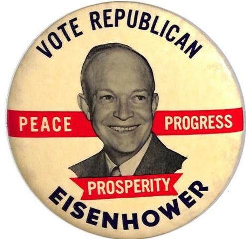 Eisenhower takes office