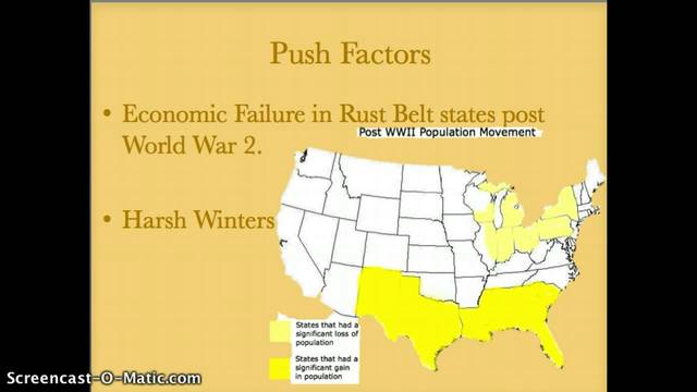 Rust Belt vs Sun Belt