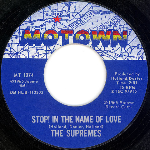 Stop! In The Name Of Love / I'm In Love Again