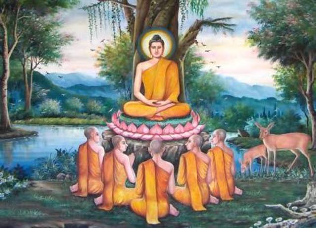 1500 AC Los monjes en India enseñan religión, escritura, filosofía y ciencias