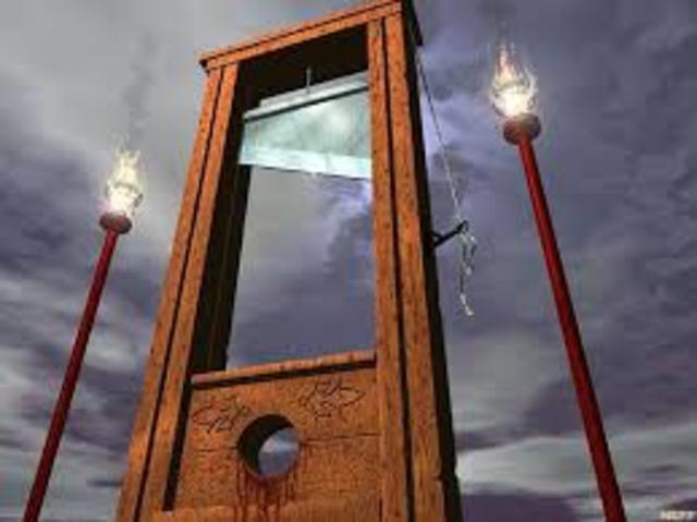 The guillotine becomes the official method of execution