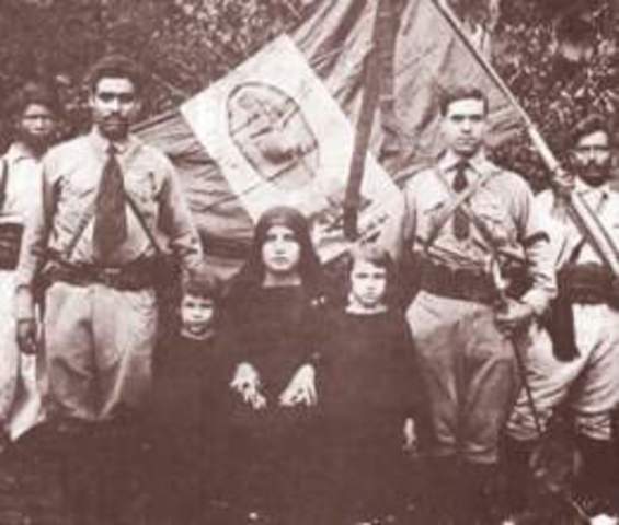 Primer levantamiento Cristero en Huejuquilla el Alto, Jalisco y Valparaíso, Zacatecas por Aurelio Acevedo.