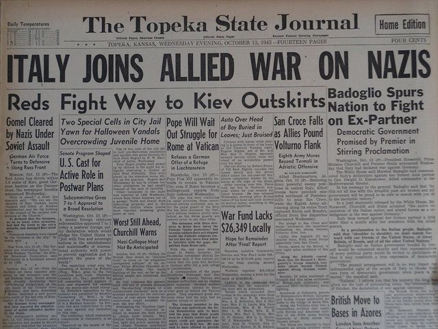 Italy enters World War 2