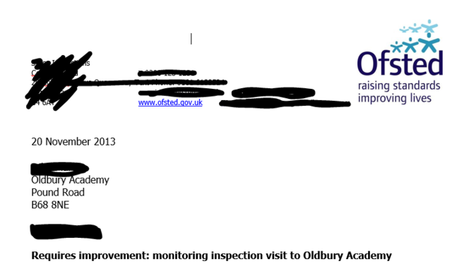 School 'Requires Improvement'