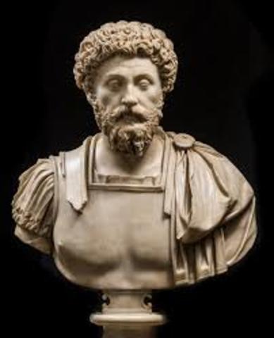 Death of Emperor Marcus Aurelius;beginning of decline of Empire