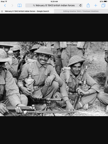 British Indian forces