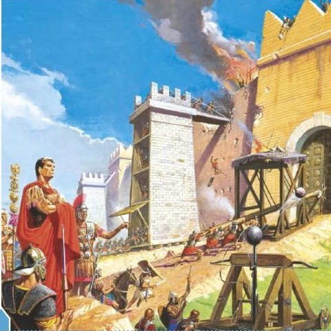 De Romeinen belegeren Carthago