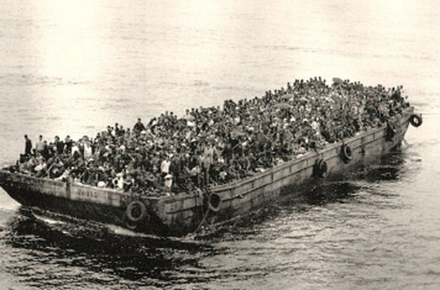 South Vietnam refugees immigrate to the US.