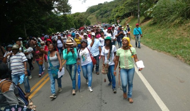 Movilización Mujeres Afro a Bogotá