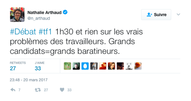Critique des 5 candidats présents lors du Débat sur Tf1