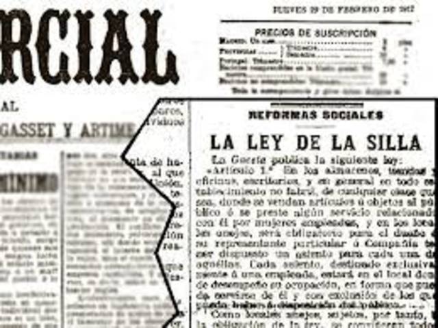 En España se aprueba la denominada "ley de la silla"