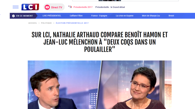 Nathalie Arthaud : accrédite Jean Luc Mélenchon et Benoît Amont