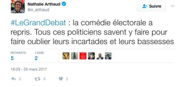 Qualifie le Grand Débat de comédie électorale