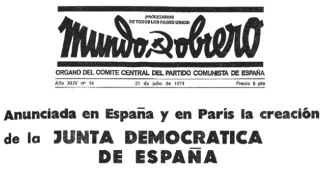 Constitución de la Junta Democrática