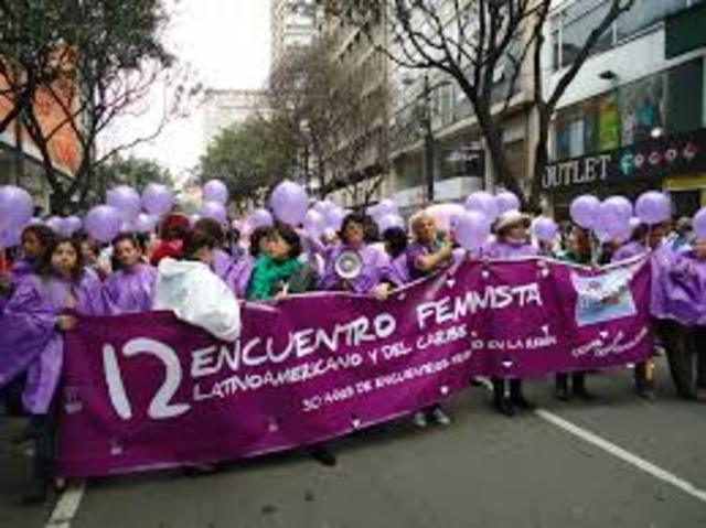 Grupos jóvenes feministas colombianas organizan el Encuentro Latinoamericano y del Caribe de Acción y Prácticas Feministas (ELCAP Feminista), en Bogotá, Colombia, del 18 al 21 del mes.