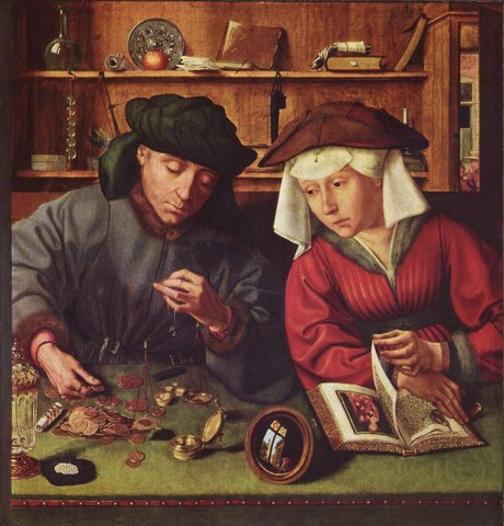 Quentin Massys "Rahavahetaja ja ta naine"