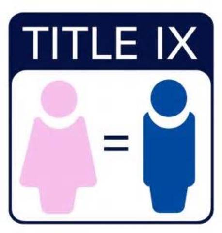 Title IX Makes Its Debut (CCG)