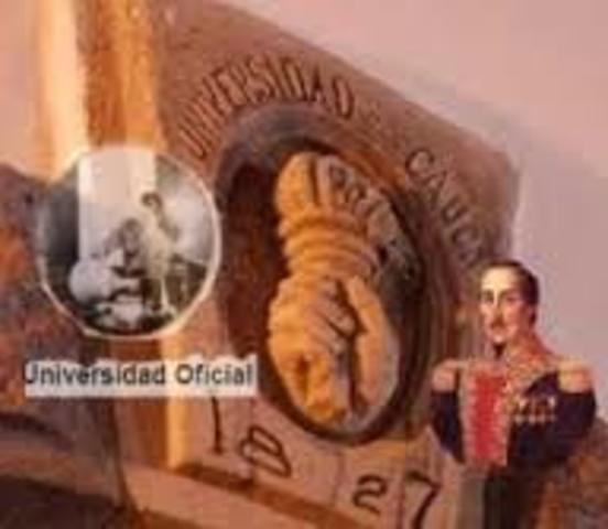 Creacion De La Universidad Oficial