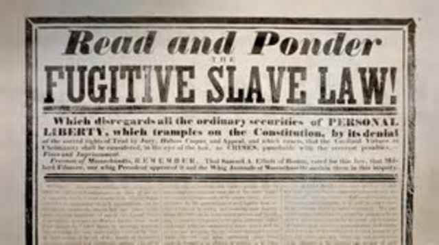 Fugitive Slave Act of 1850 on September 18th