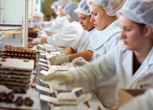 First Swiss chocolate factory in Corsier, near Vevey.