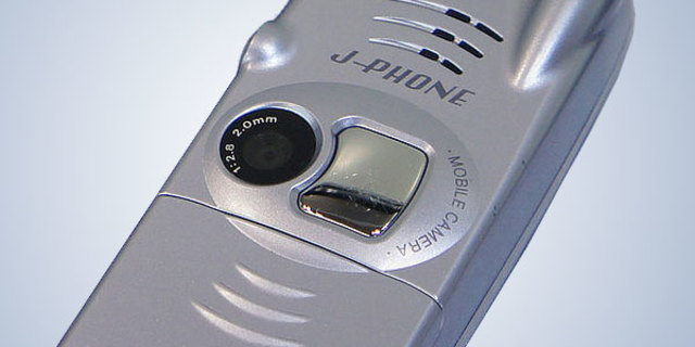 Camera phone introduced in Japan by Sharp/J-Phone