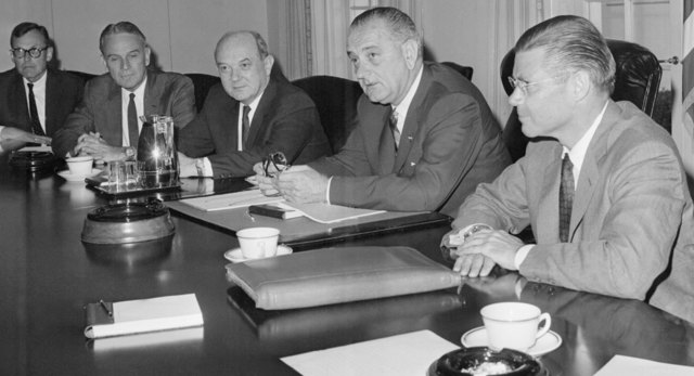 Lyndon johnson to increases troops