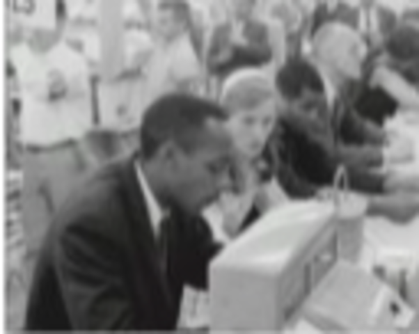 First lunch counter sit-in