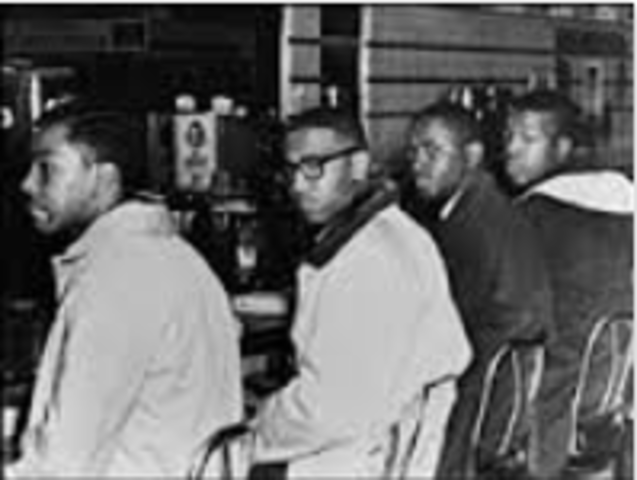 First lunch counter sit-in