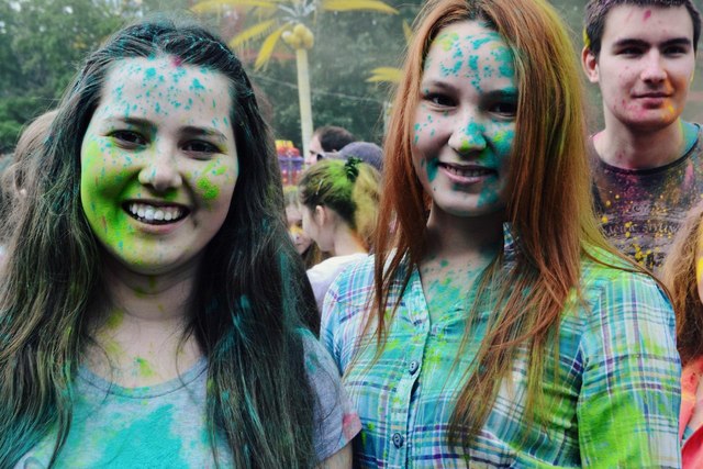 Holi fest in Ufa