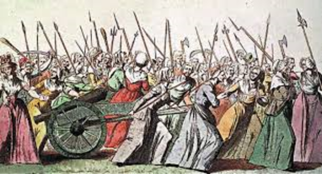 French Women force Louis XVI to leave Versailes